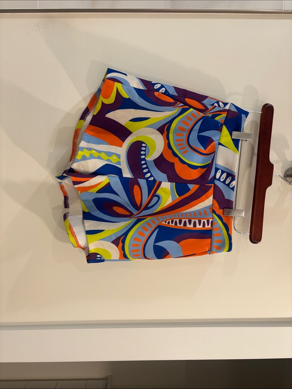 Zara High-Waist Multicolor Swirl Print Shorts - NWT! - Picture 3 of 4